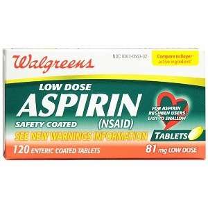   Enteric Coated Aspirin Low Dose Tablets, 120 ea 