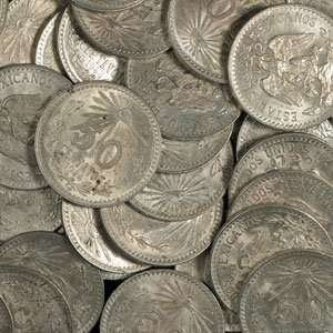  1943 to 1945 Mexico 50 Centavos Silver XF or Better (rare 