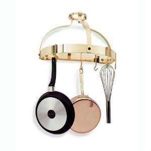  Crown Wall Mount Brass Pot Rack by Enclume