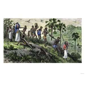  African Slavers Killing a Captive Too Weak to March 