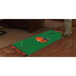  Cleveland Browns NFL 24x96 Golf Putting Green Mat 