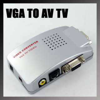New USB VGA to TV Composite/S Video Adapter NTSC PAL  