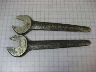   HERBRAND OPEN END SINGLE WRENCHES USAC 7/16 1/2 vintage tools  