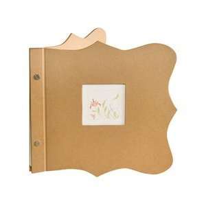   Chipboard 8 Inch by 8 Inch Postbound Mini Album, Plain Arts, Crafts