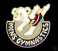 Teddy Bear Mens USA Gymnastics Pin FLOOR EXERCISE  