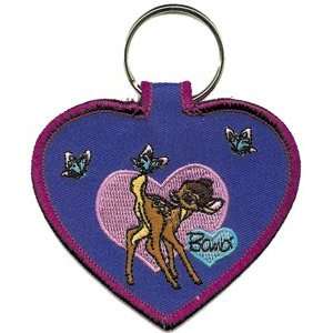  Disney Bambi Heart Embroidered Keychain KF DIS 0122 Toys & Games