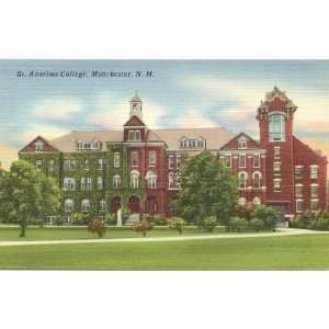   Postcard St. Anselms College Manchester New Hampshire 