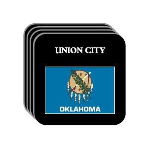 US State Flag   UNION CITY, Oklahoma (OK) Set of 4 Mini 