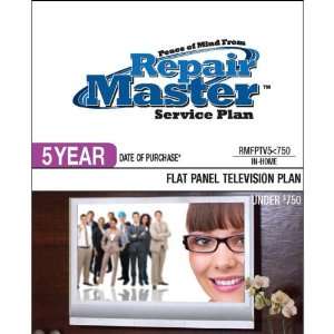  Repair Master 5 Yr Date of Purchase Flat Panel TV Plan 
