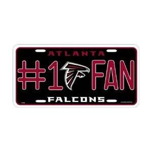  Atlanta Falcons #1 Fan Metal License Plate *SALE* Sports 