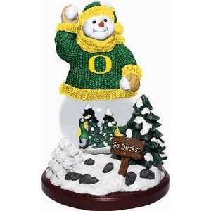  Oregon Ducks NCAA Snowfight Snowman Figurine Sports 