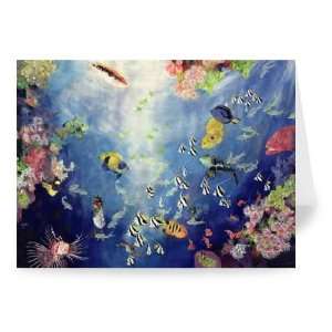Underwater World II, 1998 (acrylic and   Greeting Card (Pack of 2 