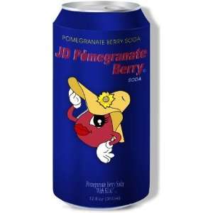 JD Pomegranate Berry Soda, 12 Ounce Cans (Pack of 24)  