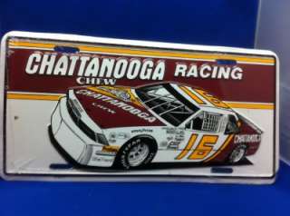 VINTAGE LICENSE PLATE CHATTANOOGA CHEW RACING 16 LICENSE COLLECTOR CAR 