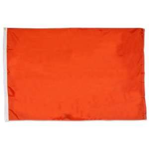    Solid Color Orange 3 x 5 Nylon Attention Flag