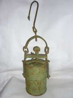 Antique Miners Carbide Lamp Lantern 19 Century  