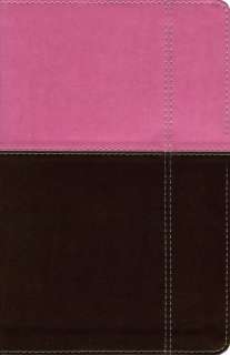 KJV Thinline Bible Italian Duo Tone Orchid Pink Chocolate Brown King 