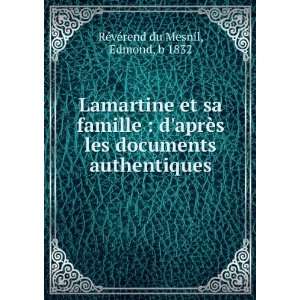  documents authentiques Edmond, b 1832 RÃ©vÃ©rend du Mesnil Books