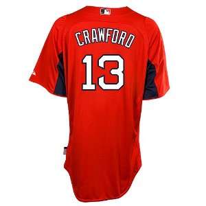 Boston Red Sox Authentic Carl Crawford Home Cool Base BP Jersey 