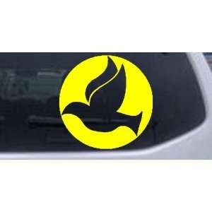  Dove In Circle Christian Car Window Wall Laptop Decal 