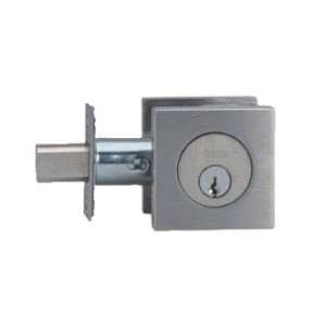   Steel Square Auxiliary Deadbolt for 2 1/8 Bore Hole