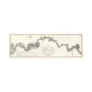  General Map of The River Ohio, c.1796 Giclee Poster Print 