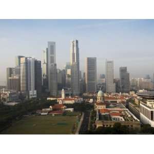  Singapore Skyline with the Padang and Colonial District in 