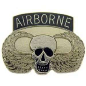  U.S. Army Airborne Skull & Wings Pin 1 1/8 Arts, Crafts 