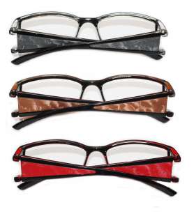 ULTIMATE BAD GIRL P LEATHER READING GLASSES +1.00 3.50  