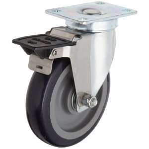 RWM Casters VersaTrac 27 Series Plate Caster, Swivel with Installable 