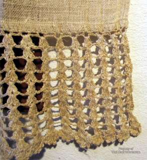 Fair Trade Hand Woven and Knitted Thick Hemp Thread Window or Door 