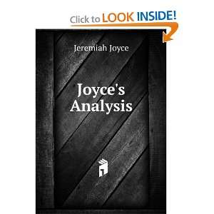  Joyces Analysis Jeremiah Joyce Books