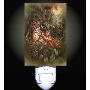  Tiger and Cubs in Jungle Decorative Night Light