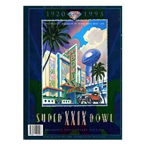  Super Bowl 29 Unsigned Program  January 29, 1995 