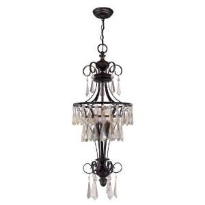   Bronze Lille 3 Light Crystal Pendant from the Lille Collection WI5853