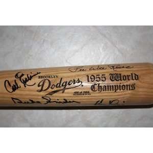   Bat   PEE WEE REESE ERSKINE 1955   Autographed MLB Bats Sports