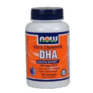  Now Foods DHA 100mg Chewable Soft gels, 120 Count Health 