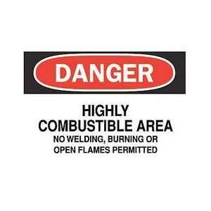  Danger Sign,10 X 14in,r And Bk/wht,eng   BRADY Everything 