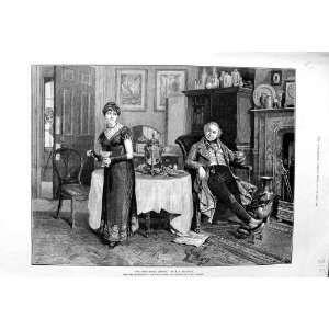  1883 GLINDONI FINE ART MAN LADY DINNER TABLE HOUSE
