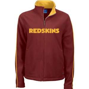  Washington Redskins Womens Burgundy Fan Fleece Jacket 