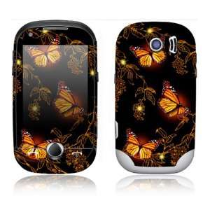  Samsung Corby Pro Decal Skin Sticker   Golden Monarchs 