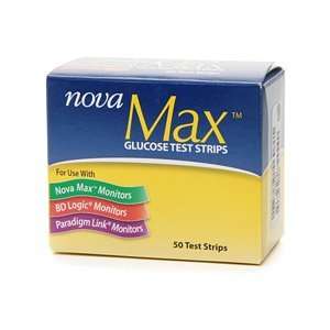  Nova Max Blood Glucose Test Strips BD 50 Ea SKU 199547 