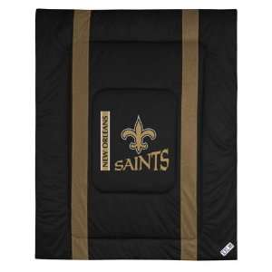  New Orleans Saints Sideline Twin Comforter Sports 