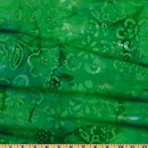 44 Wide Indian Batik Tonal Ombre Green Fabric By The 