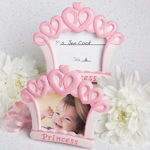  Baby Keepsake Pink crown design photo   place card frames Baby