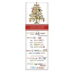  Holiday Egg Nog Recipe Towel  Ornament Tree