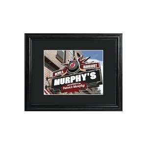  New Jersey Devils Personalized NHL Pub Print with Wood 