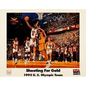 com Shooting for the Gold (1992 US Olympic Basketball) PREMIUM GRADE 