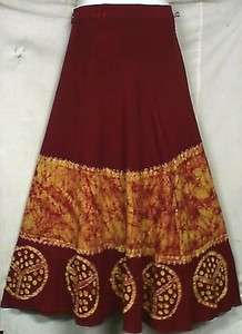 NWT Women Tie dye Batik Wrap Skirt, Dress M L XL 1X 2X  