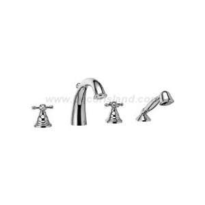  Riobel SN12+BNG 4 piece deck mount faucet with hand shower 